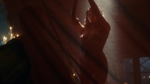 Amara Zaragoza Nude as Joan. Breasts, brunette, candles. 836882