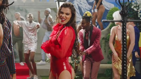 Sexiest Hailee Steinfeld Scene in Colour. Sexy, dancing, latex garter belt. 834583