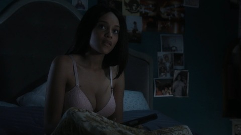Hottest Reign Edwards Scene in Snowfall. Underwear, SFW, cleavage. 836606
