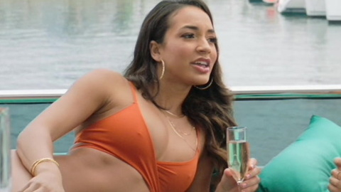 Sexiest Courtney Allegra Scene in Ballers. Bikini, Sexy, SFW, champagne. 837631