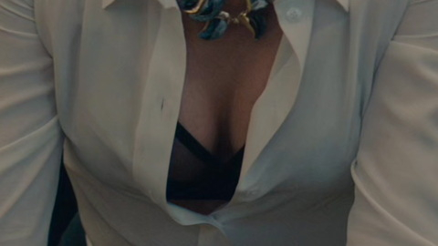 Hottest Charlize Theron Scene in Gringo. Sexy, Underwear, SFW, black bra. 838358