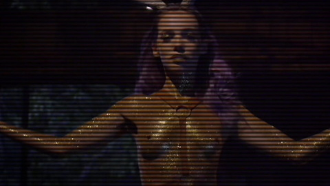 Jemma Dallender Nude as Grace. Breasts, antlers, covered in glitter. 838982