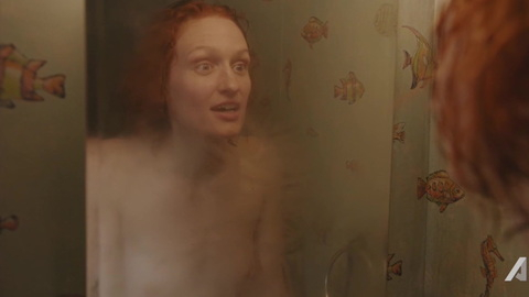 Breeda Wool Naked as Lou Linklatter. Breasts, foggy, mirror. 839055