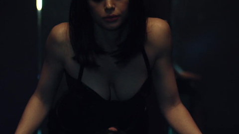 Sexiest Scenes of Sasha from Shrimp. Sexy, black corset, cleavage. 840155
