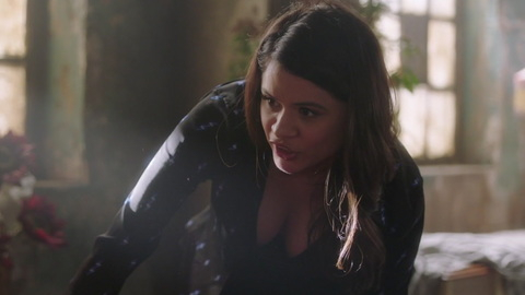 Charmed's Sexiest Scenes with Melonie Diaz. Sexy, bending forward, hanging cleavage. 861414