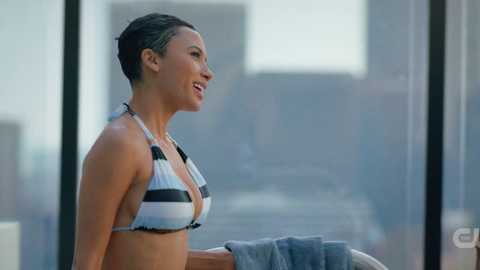 Sexiest Scenes of Zoe B. from Black Lightning. Bikini, Sexy, barefoot, big breasts. 840815
