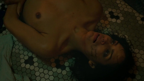 Desiree Akhavan in The Bisexual (2018) Breasts Bathroom Floor Breasts 840878