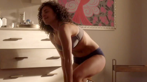 Hottest Barrett Doss Scene in Station 19. Sexy, Underwear, bedroom, bra. 843794