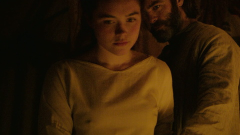 Hottest Florence Pugh Scene in Outlaw King. Sexy, candles, hard nipple. 843806