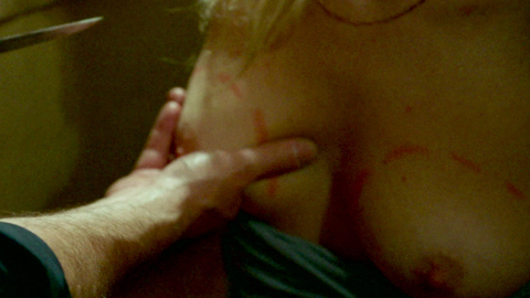 Simple from The House That Jack Built Naked. Breasts, holding breast, knife. 850511