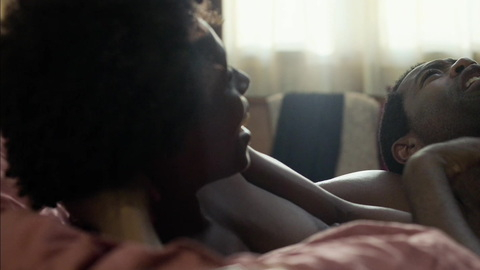 Nomi from Counterpart Naked. Breasts, laying in bed, man/woman. 854189