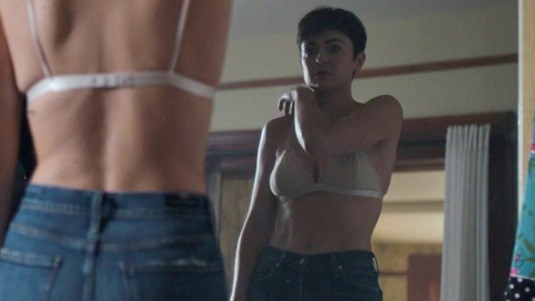 Coroner's Sexiest Scenes with Serinda Swan. Sexy, Underwear, bra, brunette. 862338