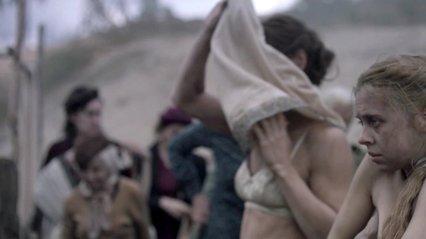 Sexiest Scenes of Elena Vilkas from Ashes in the Snow. Sexy, Underwear, bra, brunette. 855707