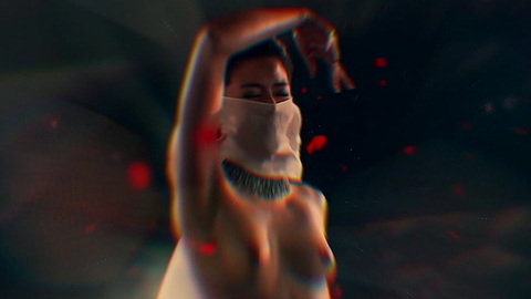 Tara from Attrition Naked. Breasts, dream sequence, masked. 942179