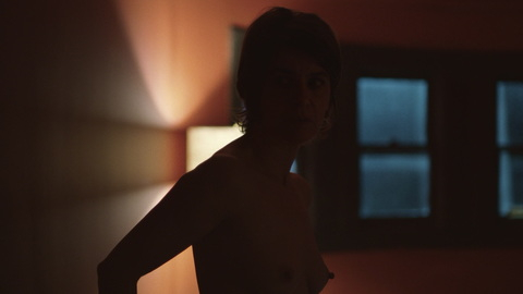 Irène Jacob Naked as Elodie. Breasts, big nipples, dark room. 863469