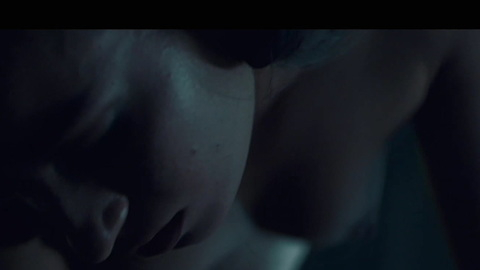 Nudes of Bast from American Gods. Breasts, blurry breast, dark room. 864252