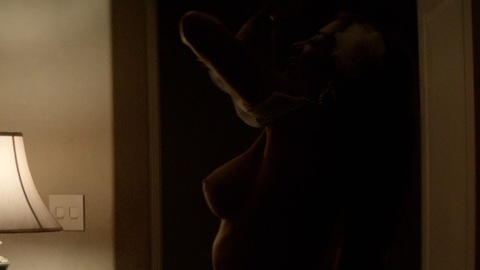 Ashley V. Yanez Naked as Cartel Girl #2. Breasts, left breast, mff. 864645