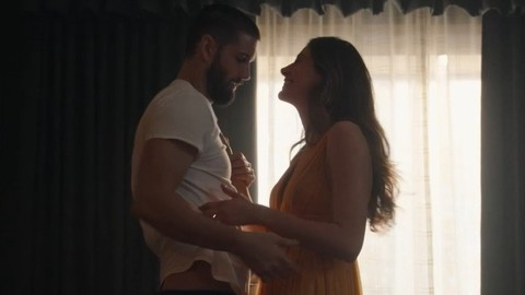 Hottest Perry Mattfeld Scene in In the Dark. Sexy, brunette, sheer dress. 980486