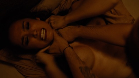 Alexandra Gottardo Naked as Harsha. Breasts, choked, in bed. 865329