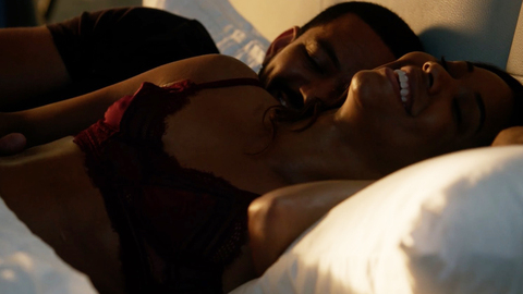 L.A.'s Finest's Sexiest Scenes with Gabrielle Union. Underwear, SFW, cleavage. 872742