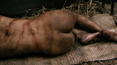 Nudes of Naked Woman (Prison) from Grisse. Butt, bloody, cuts. 869862