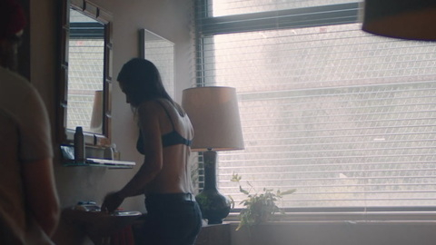 Sexiest Scenes of Laurene Weiss from Black Spot. Underwear, black bra, brunette. 932345