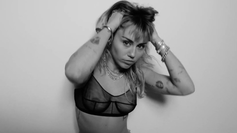 SHE IS COMING - D.R.E.A.M. sequence's Sexiest Scenes with Miley Cyrus. Underwear, Sexy, Tattoos, bra. 870996