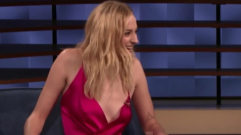 Conan's Sexiest Scenes with Sophie Turner. Sexy, cleavage, low cut. 871530