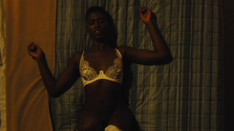 Jodie Turner-Smith Naked as Josie. Bush, Underwear, dark, distant. 872613