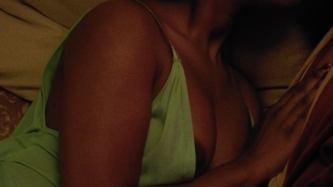 Samira Wiley Naked as Karyn. Breasts, afro, couple in bed. 872649