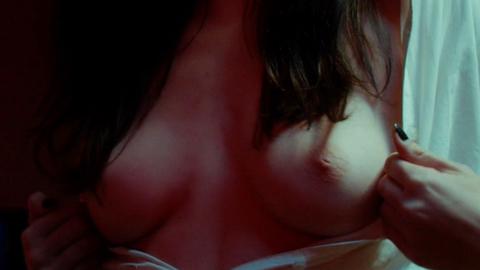 Laura Dromerick Naked as Jennifer. Breasts, hair over breasts, indented nipple. 873537