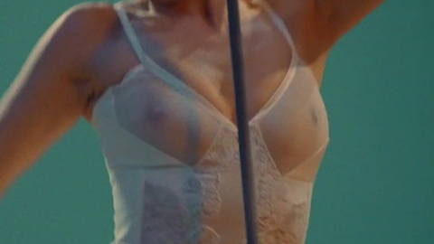 Hottest Herself Scenes. Sexy, green background, microphone stand. 874665