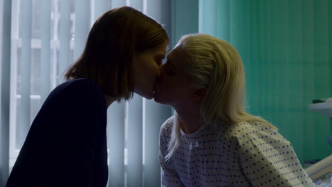 The Rook's Sexiest Scenes with Catherine Steadman. Lesbian, hospital, hospital gown. 875064
