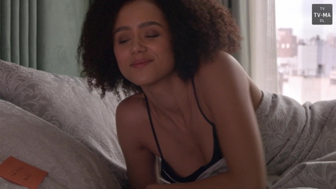 Four Weddings and a Funeral's Sexiest Scenes with Nathalie Emmanuel. Sexy, cleavage, in bed. 876486