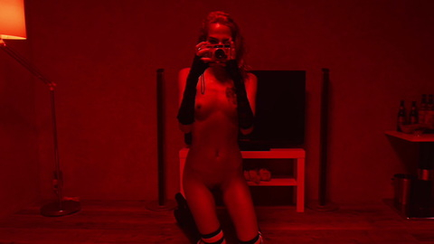 Nudes of Beth from She's Just a Shadow. Breasts, Bush, full frontal, gloves. 877434
