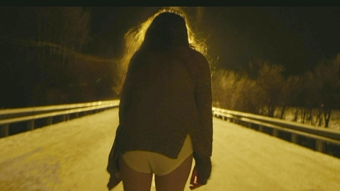 Night Hunter's Sexiest Scenes with Dylan Penn. Underwear, outside, running. 989946