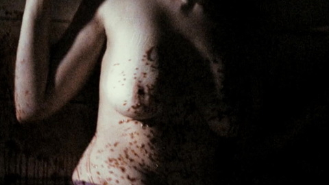 Hailey Heisick Naked as Sherri Baby. Breasts, covered in blood, skirt. 880959