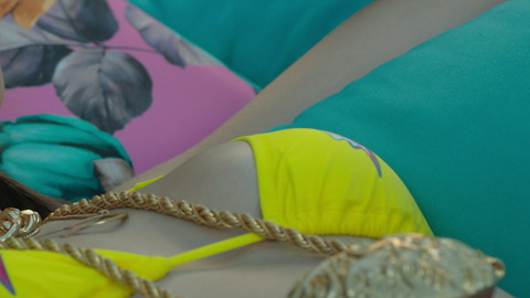 Hottest Claudia Salas Scene in Elite. Bikini, SFW, gold chain. 946100