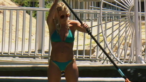 Hottest Braunwyn Windham-Burke Scene in The Real Housewives of Orange County. Bikini, blue bikini, ocean. 930968