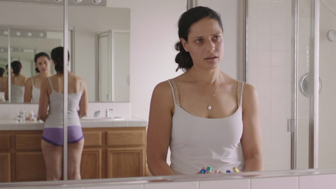 Hottest Monique Gabriela Curnen Scene in Anyone Home?. Underwear, bathroom, mirror. 933812