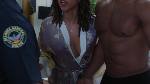 Sistas's Sexiest Scenes with KJ Smith. Sexy, answer door, cleavage. 901116