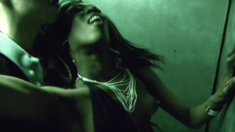 Nudes of Toilet Girl from Rollin' with the Nines. Breasts, green lighting, hard nipple. 888102