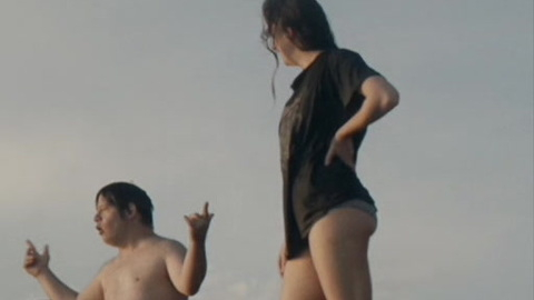 The Peanut Butter Falcon's Sexiest Scenes with Dakota Johnson. Underwear, butt cleavage, tshirt. 889182