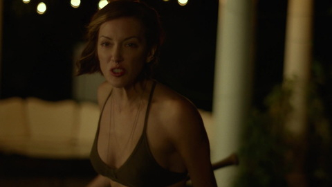 Grace's Sexiest Scenes with Katie Cassidy. Underwear, SFW, brown bra. 890778