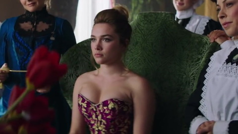 In the Time It Takes to Get There's Sexiest Scenes with Florence Pugh. Sexy, SFW, cleavage. 894294