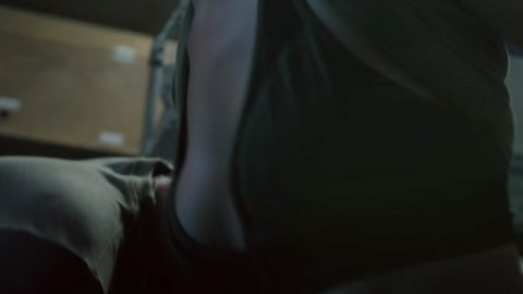 Hottest Grace Durkin Scenes. Underwear, SFW, black bra. 894645