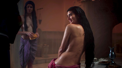 Rise of Empires: Ottoman's Sexiest Scenes with Tuba Büyüküstün. Sexy, SFW, back exposed. 895650