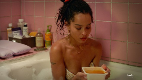 Zoë Kravitz Naked as Rob Brooks. Breasts, Tattoos, bathroom. 897957