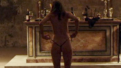 Chiara Mocci Naked as Young Prostitute. Butt, Thong, Underwear, brunette, dark. 898137