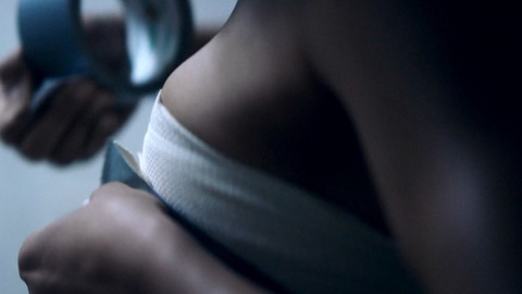Freida Pinto in Only (2020) Sexy Binding Breasts Close Up 900429